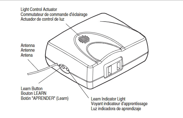 Control remoto de iluminación Security+ de 395LM