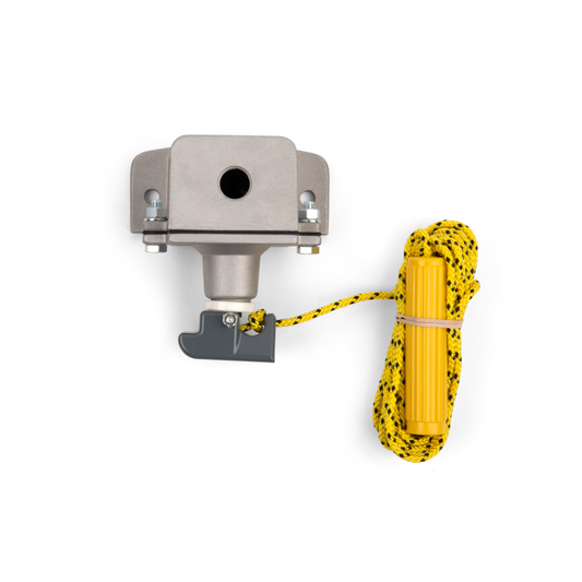 Ceiling or wall mounted pull switch with model number WPS-2 indicating it operates two circuits simultaneously.