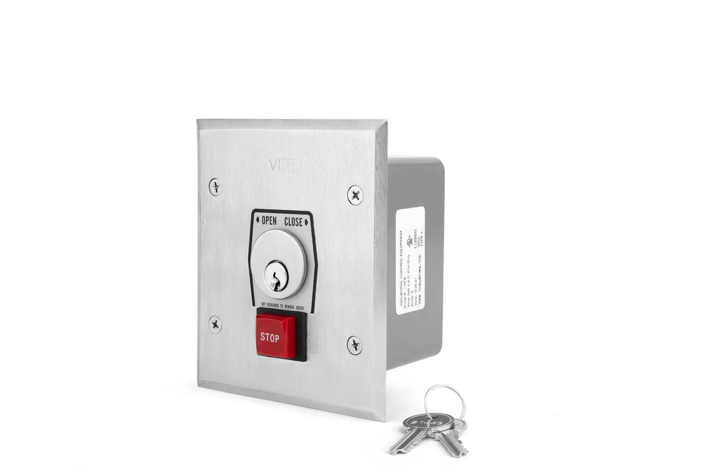 Key switch with emergency stop button